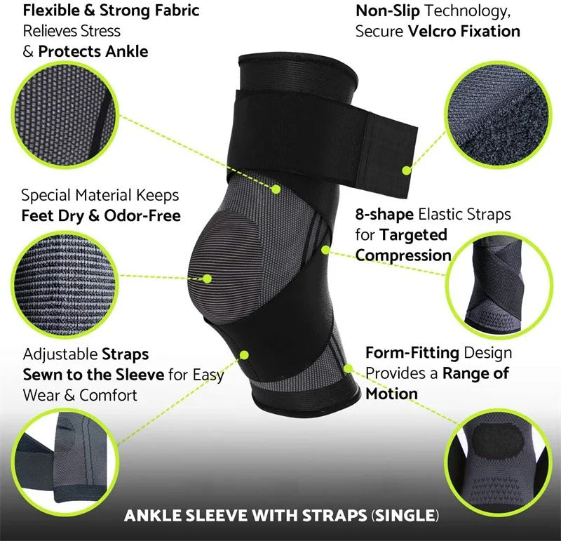 Adjustable Ankle Compression Brace - Always Weekly Wellness