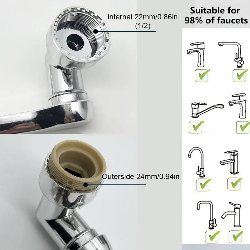 Rotating Faucet Extension